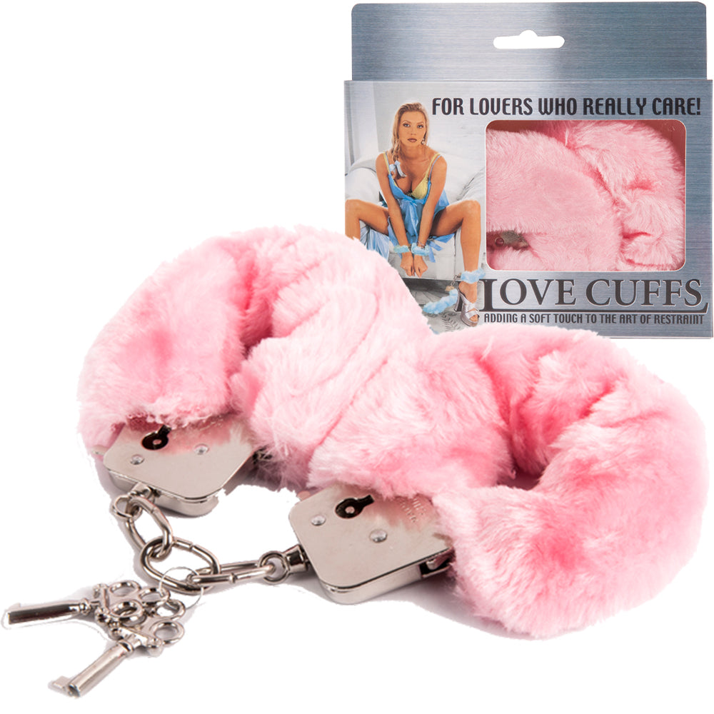 Love Cuffs Furry BDSM Handcuffs Bondage Fluffy Metal Strong Restraints Sex Toy