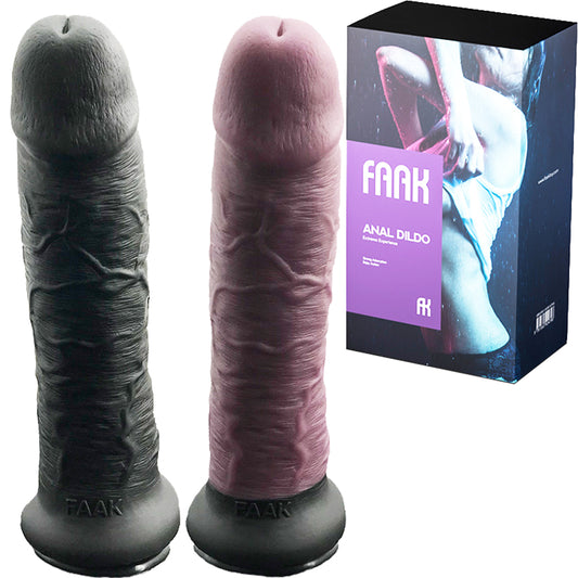 FAAK G118 Large 28cm Dual Density Realistic Veined Dildo Silicone Dong Sex Toy