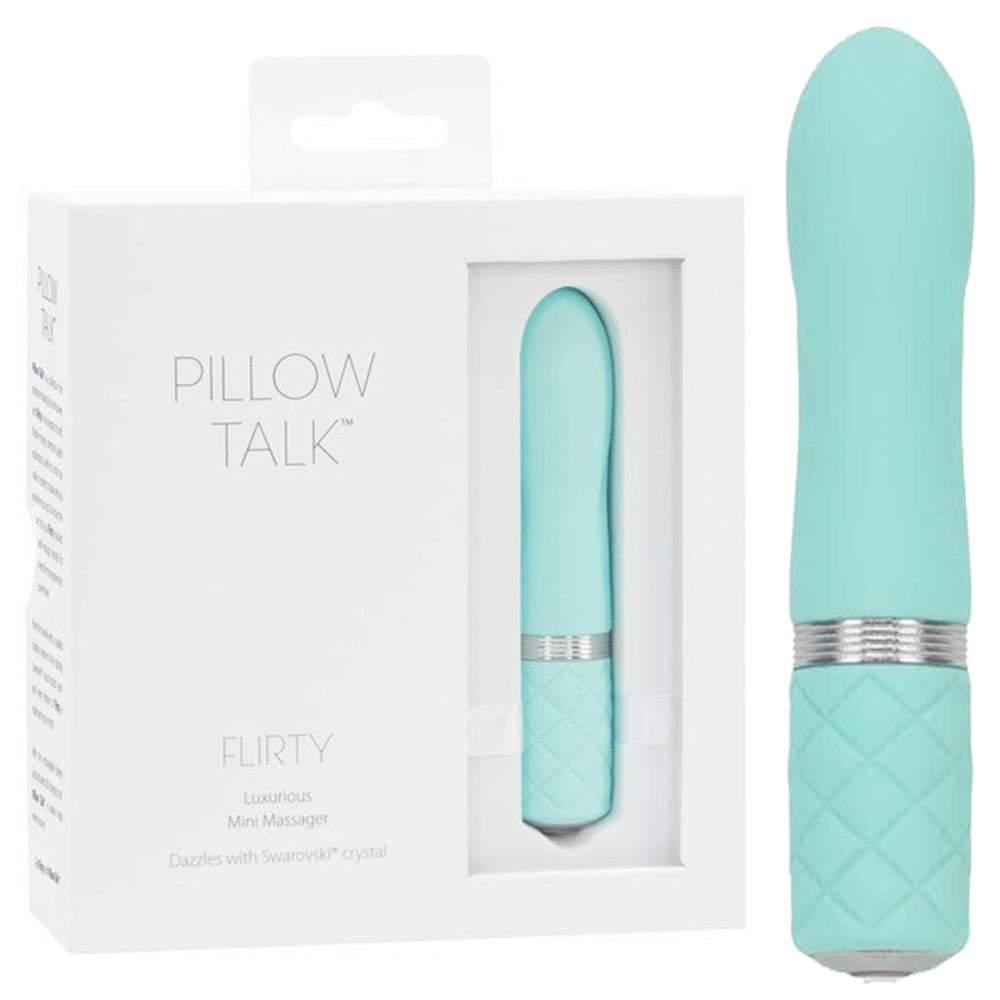 BMS Pillow Talk Flirty Bullet Vibrator Rechargeable Teal