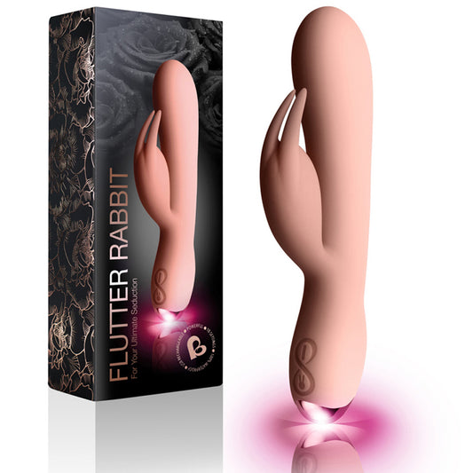 Rocks Off Flutter G Spot Rabbit Vibrator Rechargeable Vibe Female Pink Sex Toy