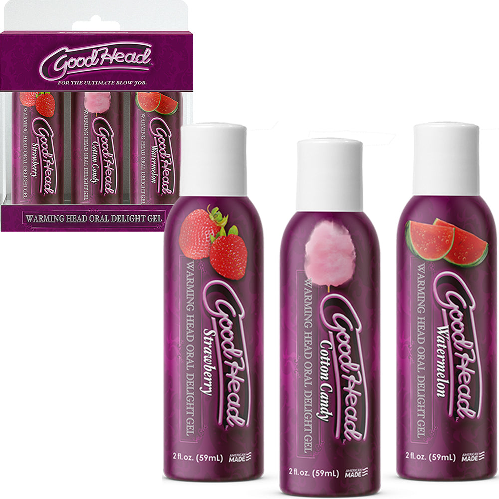 Goodhead Warming Head Personal Lubricant Strawberry Candy Melon Oral Sex Lube