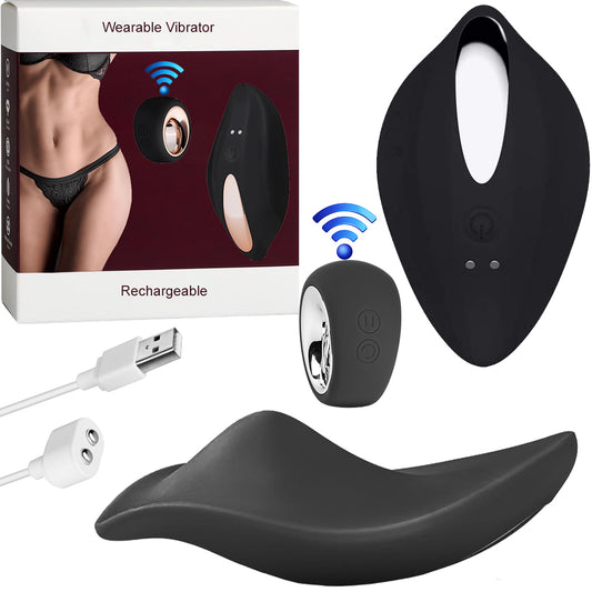 Hubba Wearable Clitoral Stimulator Vibrator Panties Vibrating Panty Black