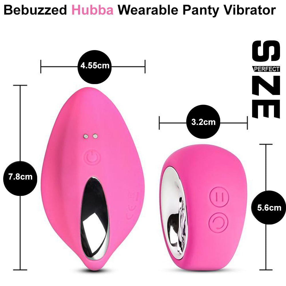 Hubba Wearable Clitoral Stimulator Vibrator Panties Vibrating Panty Pink