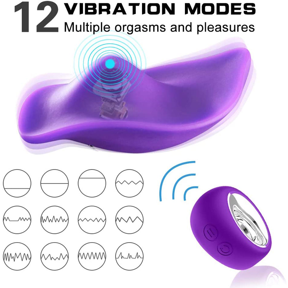 Hubba Wearable Clitoral Stimulator Vibrator Panties Vibrating Panty Purple