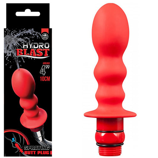 Hydro Blast 4" Silicone Douche Red