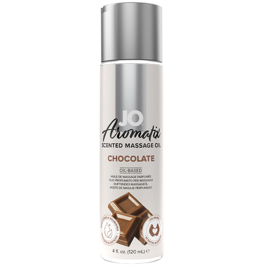 Jo Aromatix Scented Massage Oil Edible Chocolate Flavour Vitamin E Jojoba 120ml