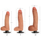 JOCK 10" Bareskin Vibrating Dong Balls Realistic Dildo Suction Cup Vanilla