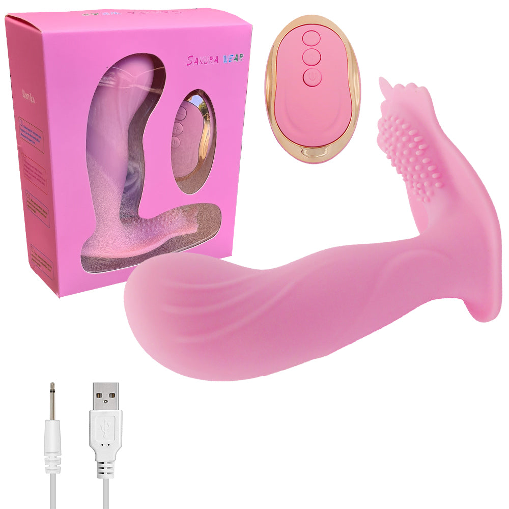 Remote Control Vibrator Wearable Dildo Clit Vibrating Panties USB Female Sex Toy