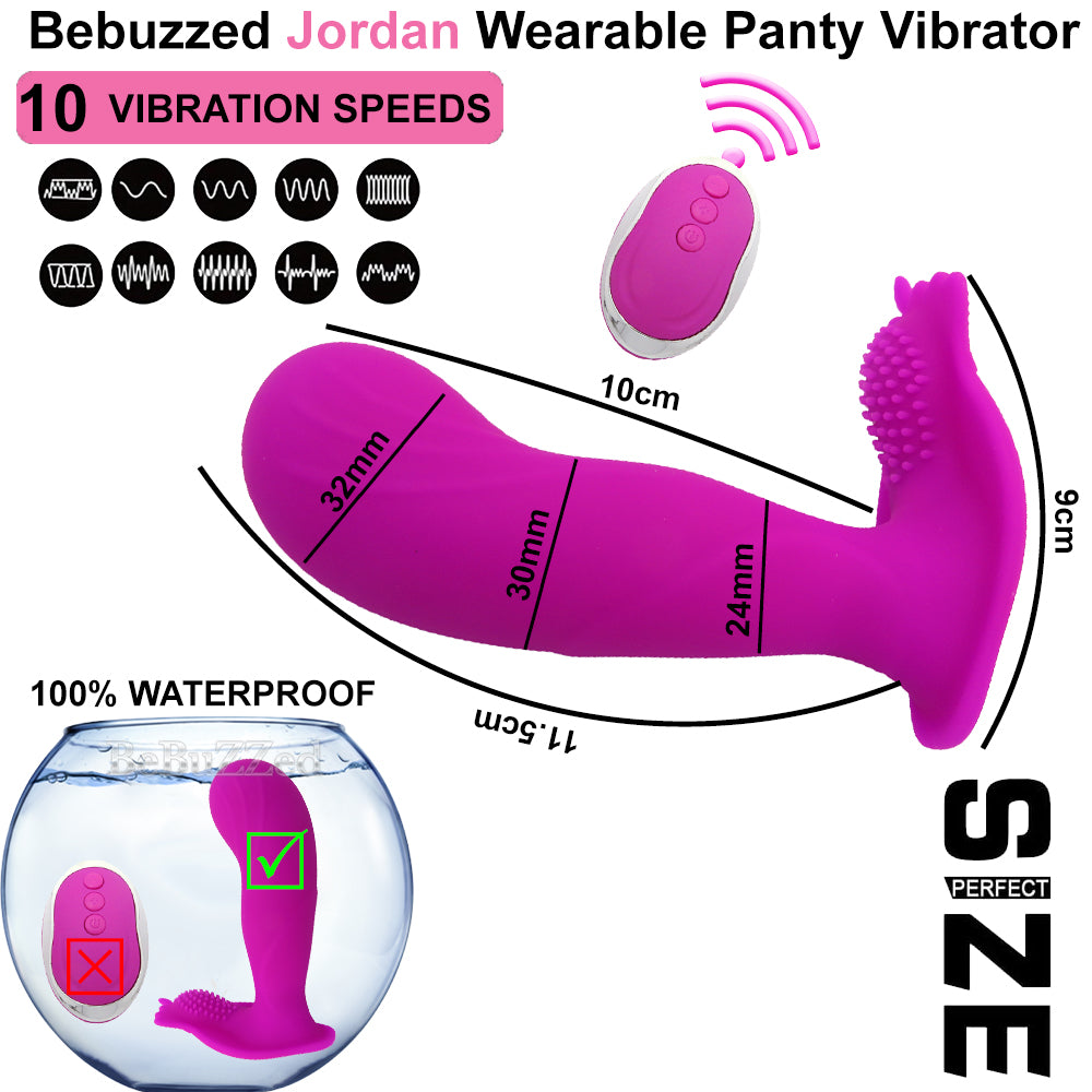 Remote Control Vibrator Wearable Dildo Clit Vibrating Panties USB Female Sex Toy