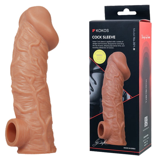 Kokos Cock Sleeve 1 Medium Penis Extender Male Enlarger Couples Sex Toy