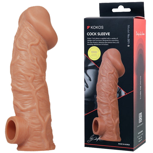 Kokos Cock Sleeve 1 Small Penis Extender Extension Dildo Couples Sex Toy