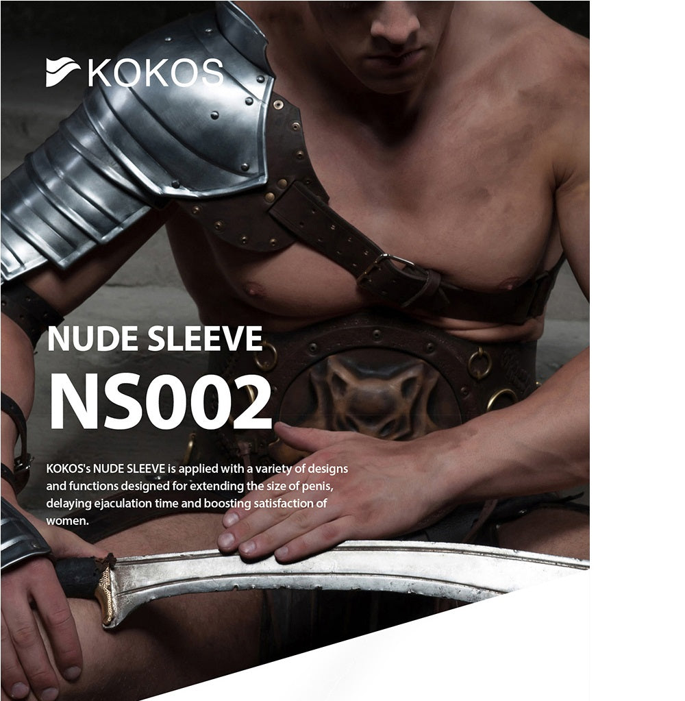 Kokos Nude Sleeve 2 Medium Male Penis Extender Cock Extension Couples Sex Toy