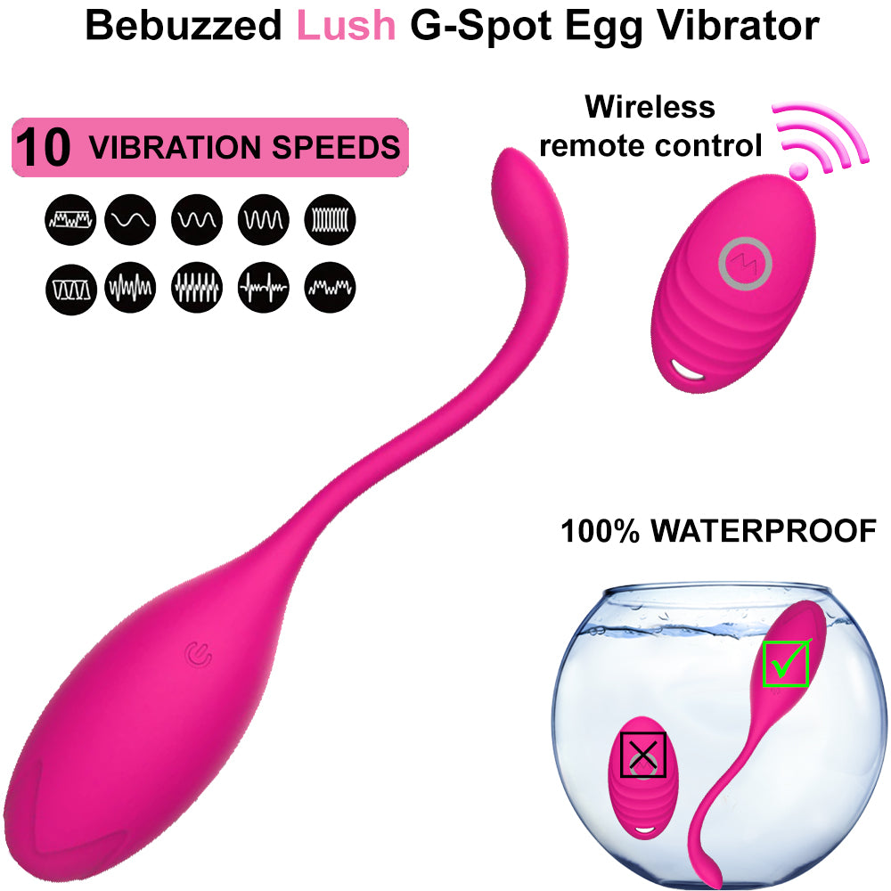 Lush Wearable G-Spot Egg Vibrator Remote Vibrating Bullet mojozau Lush Wearable G-Spot Egg Vibrator Remote Vibrating Bullet mojozau