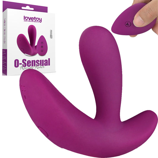 Lovetoy O Sensual Wearable Rider Vibrator Remote Control Dildo Couples Sex  Toy