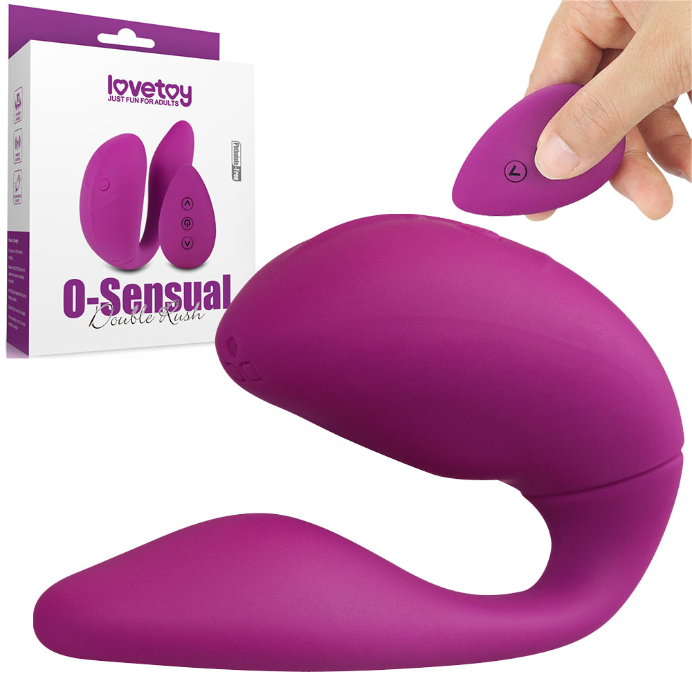 Lovetoy O Sensual Double Rush Remote Control Couples Vibrator