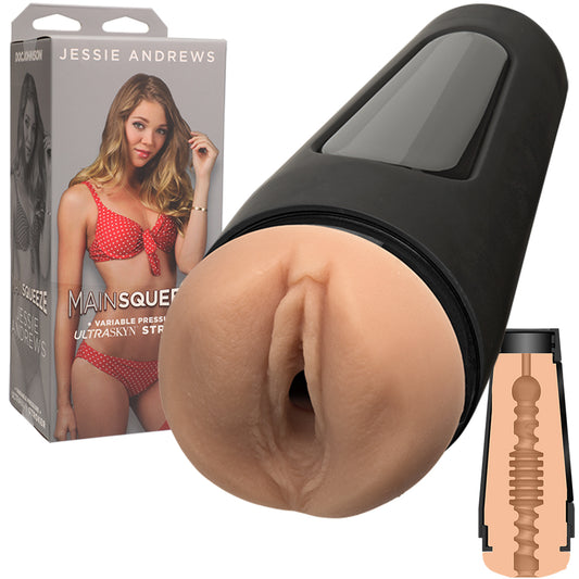 Main Squeeze Jessie Andrews 3D UTRASKYN Pocket Pussy Male Masturbator Sex Toy
