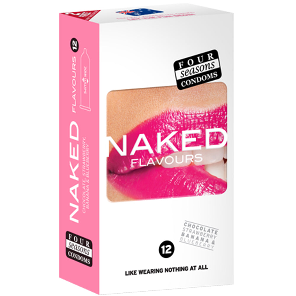 Four Seasons Naked Flavours Condoms 12's Width 54mm