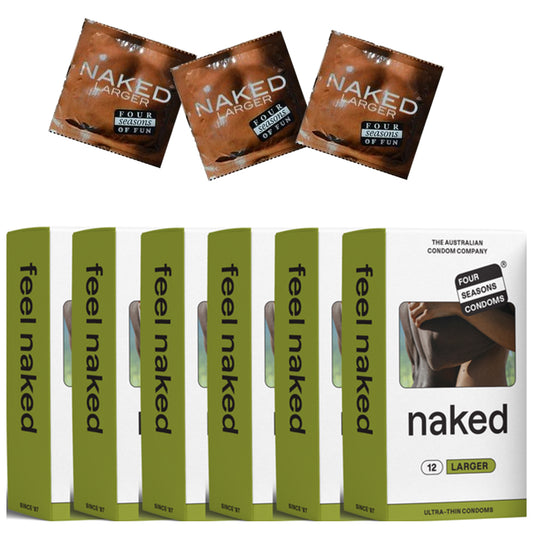 Four Seasons NAKED Larger Condoms 6x 12's