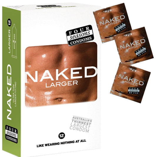 Four Seasons Naked Larger Condoms 12's Width 60mm