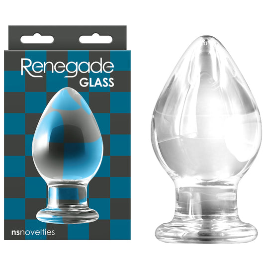 Renegade Glass Knight Clear Glass 13.2 cm Butt Plug