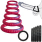 6 Cock Balls Ring Strong Silicone Male Penis Erection Enhancer Couples Rings