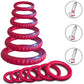 6 Cock Balls Ring Strong Silicone Male Penis Erection Enhancer Couples Rings