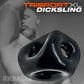 OXBALLS TRI-SPORT XL thicker 3-ring Cocksling Penis & Ball Ring BLACK