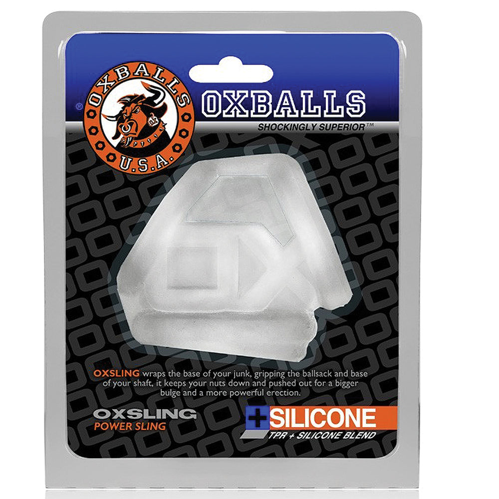 Oxballs Cock Ring Oxsling Silicone Power Sling Cool Ice