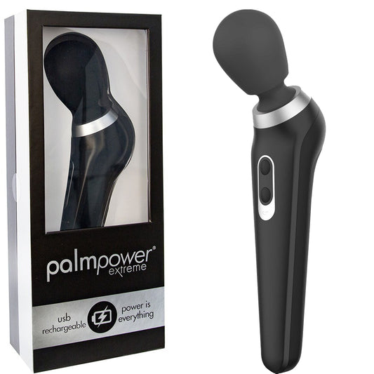 PalmPower Extreme Massage Wand Clitoral Stimulator Black