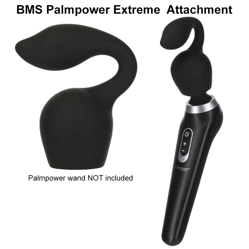 Palmpower Extreme Pleasure Cap Attachment for Palm Power Massager Black