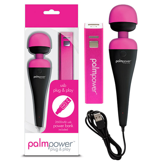 BMS PalmPower Massage Wand Plug and Play USB Massager Vibrator