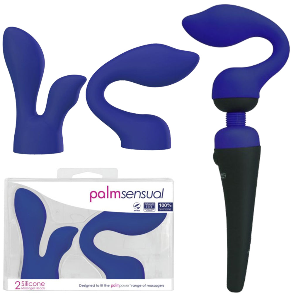 PalmSensual Massager Heads Attachments for use with PalmPower Wand