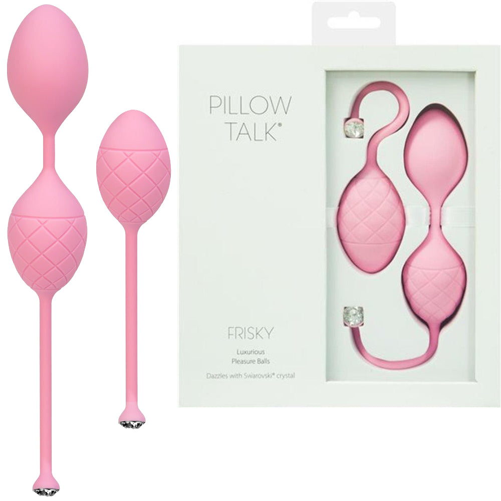 Pillow Talk Frisky Weighted Kegel Balls Pleasure Ben Wa Exerciser Female Sex Toy