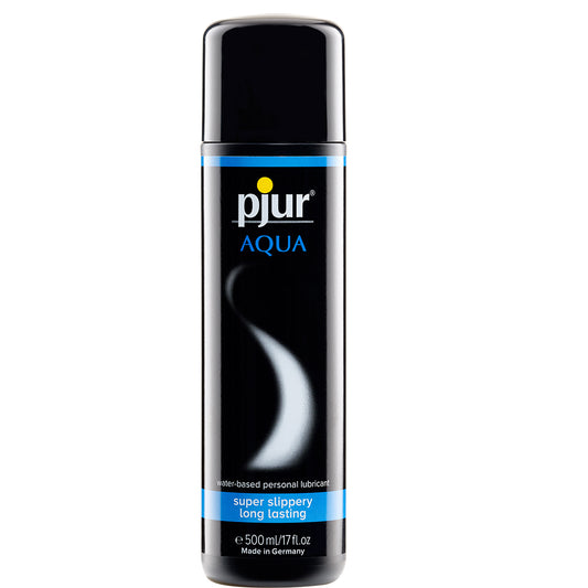 Pjur AQUA Water-Based Personal Lubricant 500ml Sex Lube Long Lasting Toy Safe