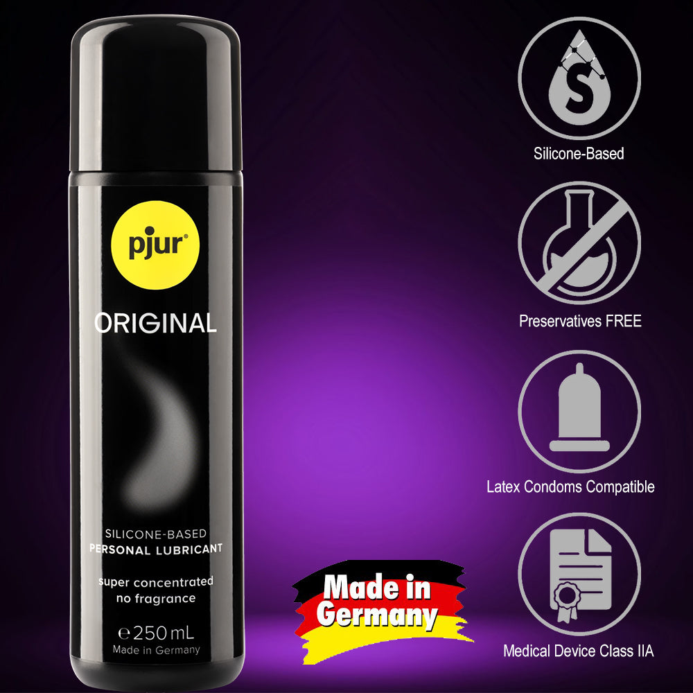 2x Pjur Original 250ml Bodyglide Personal Lubricant Silicone Sex Lube