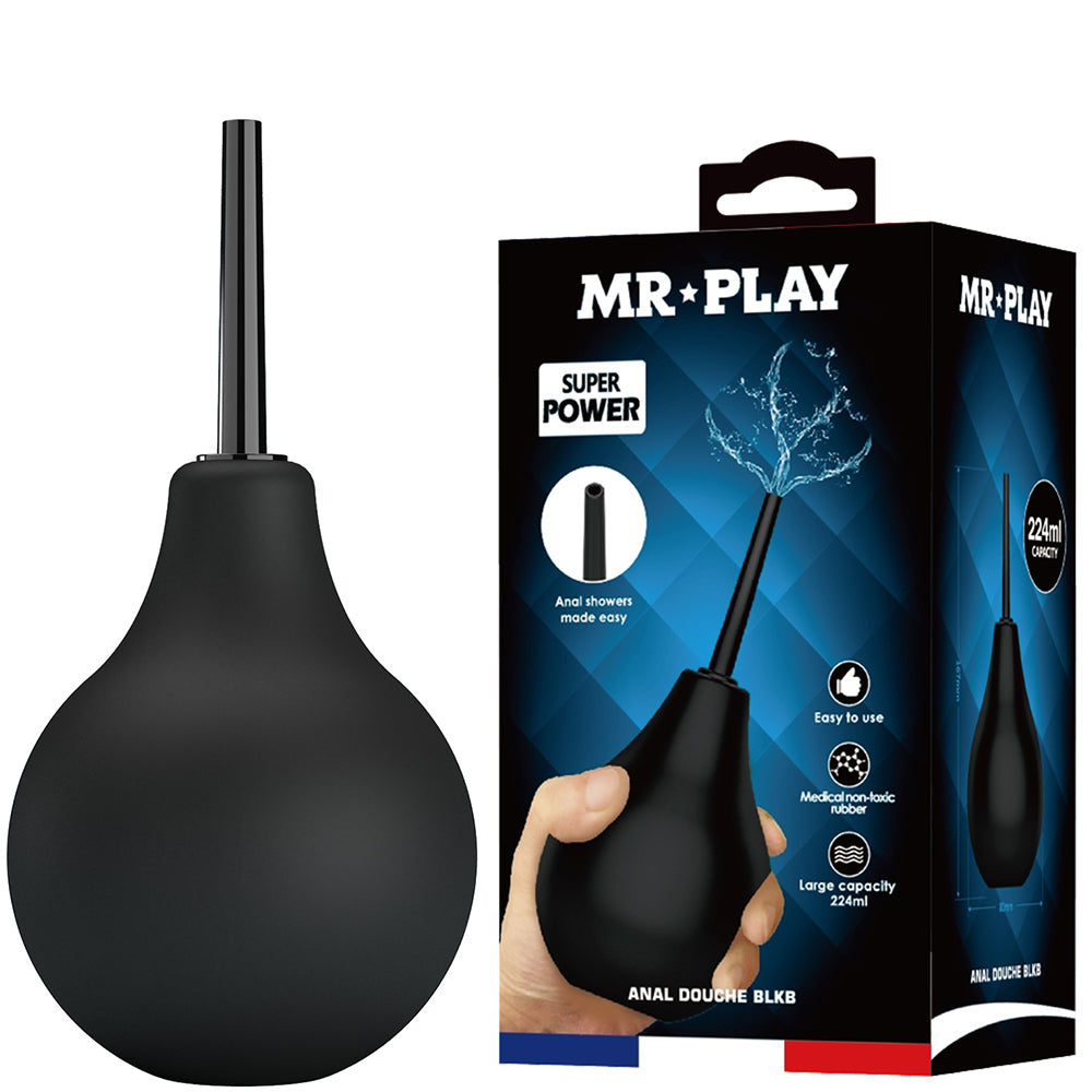 Mr Play Anal Douche Bulb Nozzle Rectal Vaginal Cleaner Enema 224ml