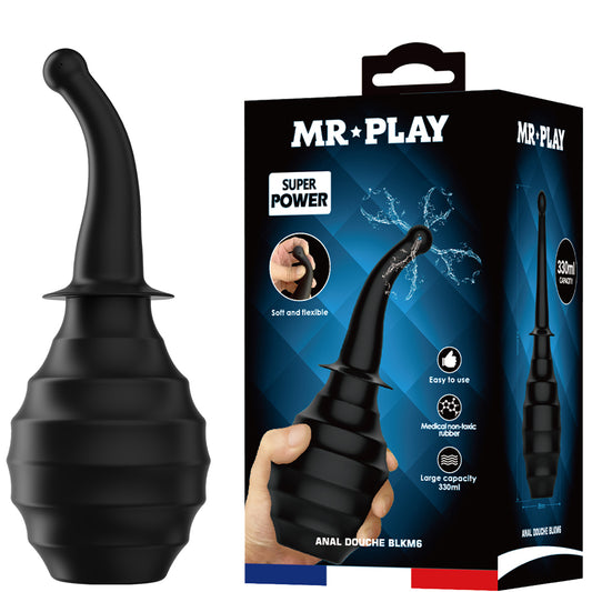 Mr Play Anal Douche Large 330ml Bulb Nozzle Rectal Cleaner Enema