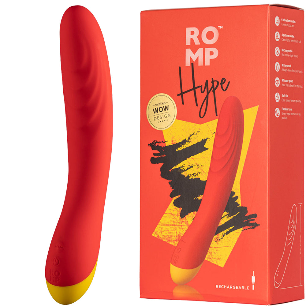 Romp Hype Ribbed G Spot Vibrator USB Rechargeable