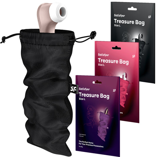 Satisfyer Treasure Bag Sex Toy Storage Medium Large XL for Dildo Vibrator