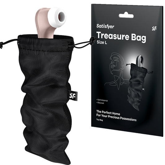 Satisfyer Treasure Bag Large Sex Toy Storage Black