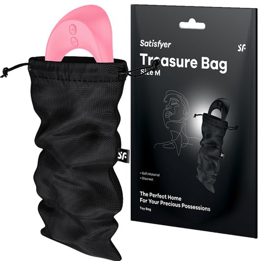 Satisfyer Treasure Bag Medium Sex Toy Storage Black