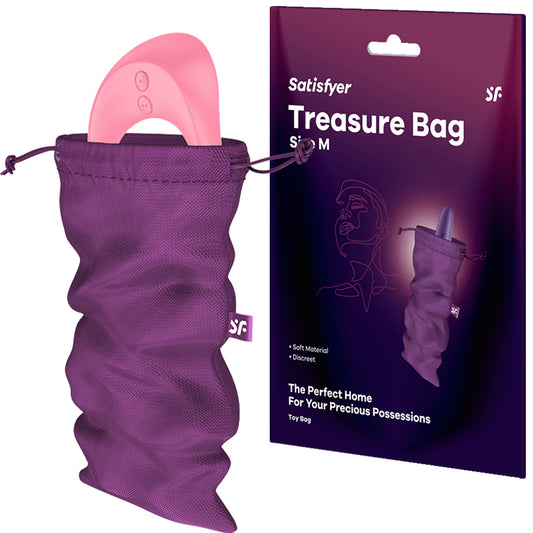 Satisfyer Treasure Bag Medium Sex Toy Storage Violet