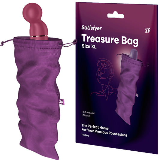 Satisfyer Treasure Bag XLarge Sex Toy Storage XL Violet