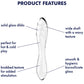 Satisfyer Dazzling Crystal Temperature Resistant Glass Double Ended Sex Dildo