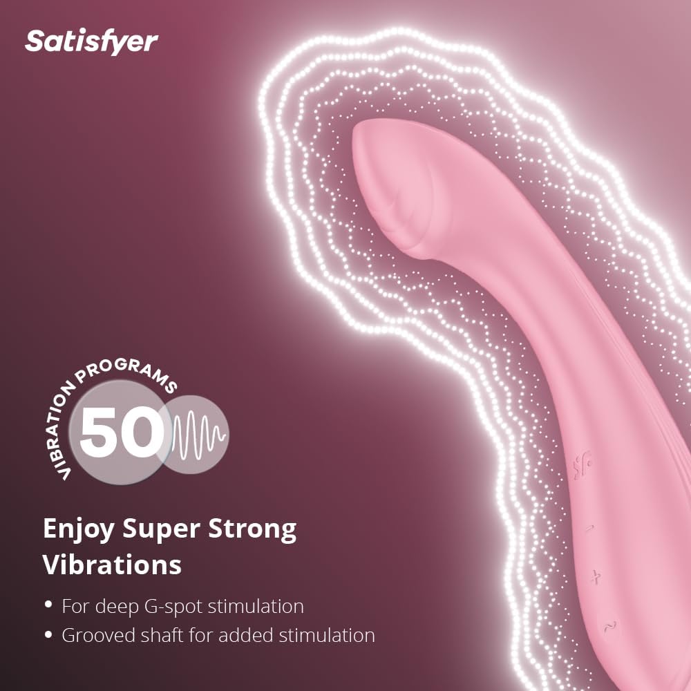 Satisfyer G-Force Super Powerful Curved Vibrator Pink