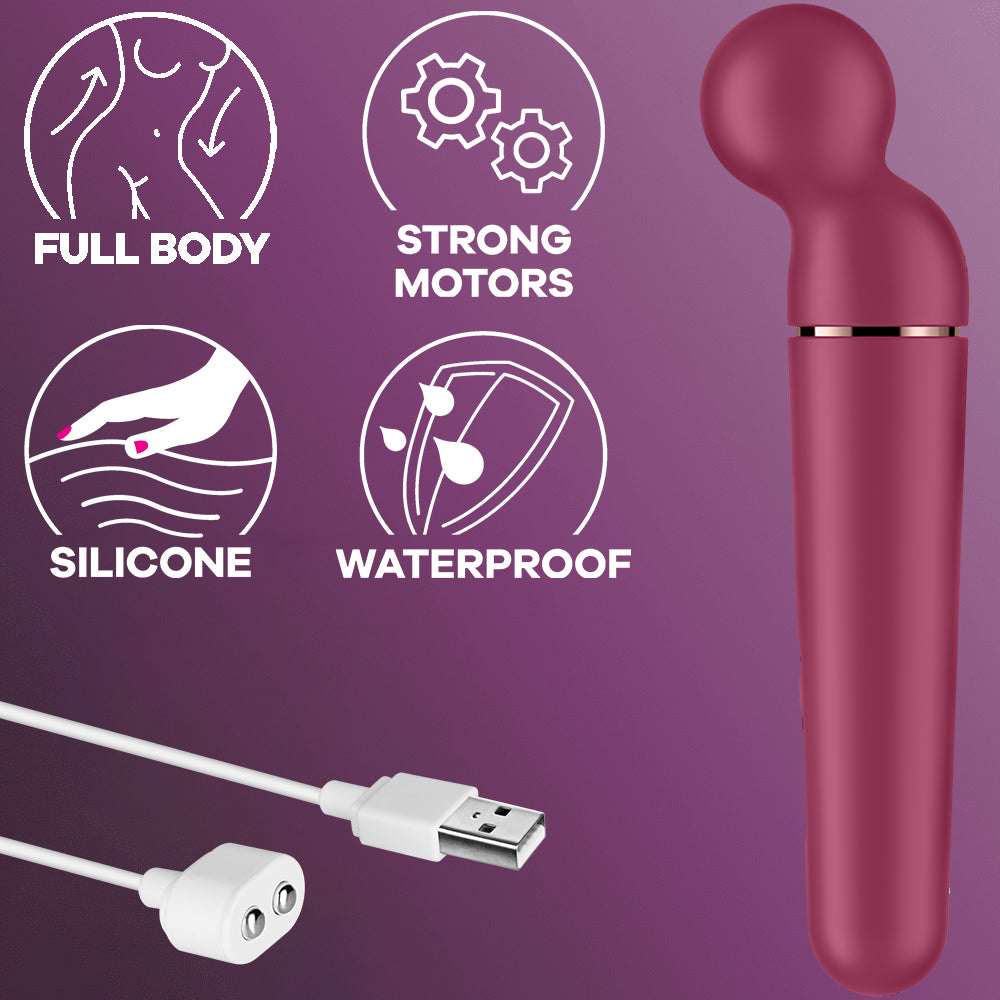 Satisfyer Planet Wand Clitoral Stimulator Body Massager Female Red Sex Toy