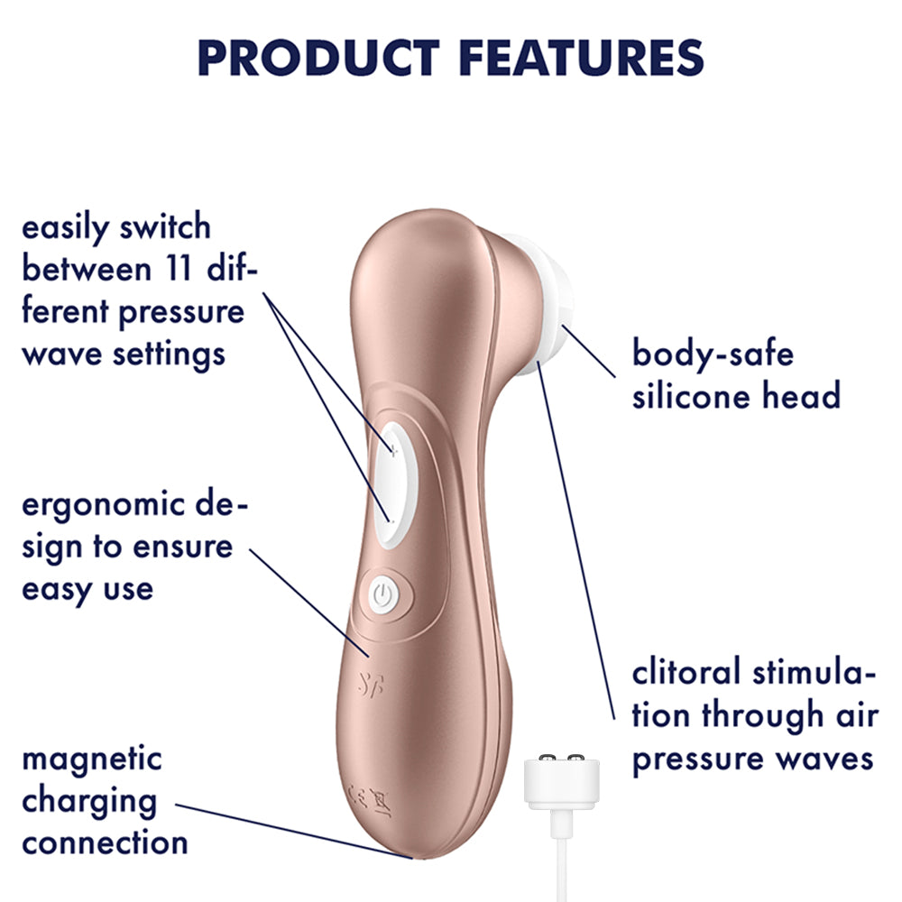 Satisfyer Pro 2 G2 G3 Gen 3 Rose Air Pulse Clitoral Stimulator Vibrator Sex Toy