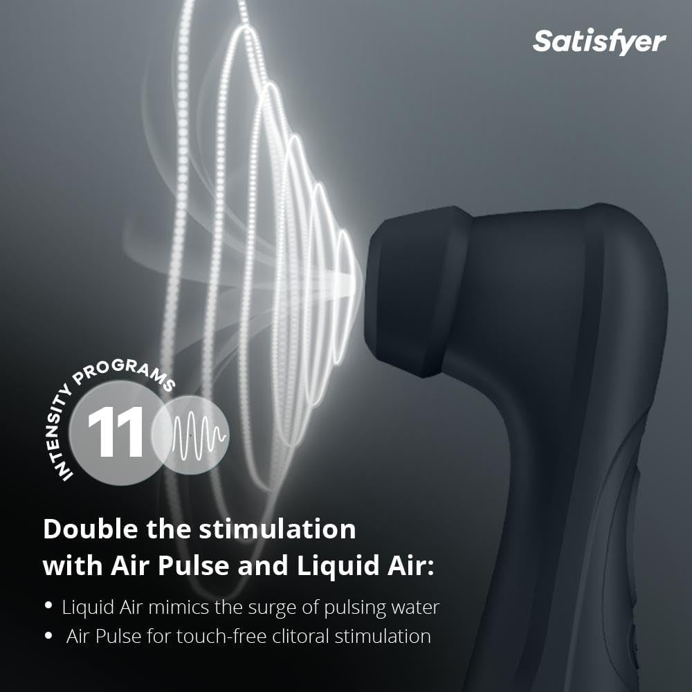 Satisfyer Pro 2 Gen 3 Liquid Air Pulse Clitoral Stimulator Vibrator Black