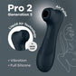 Satisfyer Pro 2 Gen 3 Liquid Air Pulse Clitoral Stimulator Vibrator Black