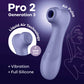 Satisfyer Pro 2 Gen 3 G3 Liquid Air Pulse Clitoral Stimulator Vibrator Purple